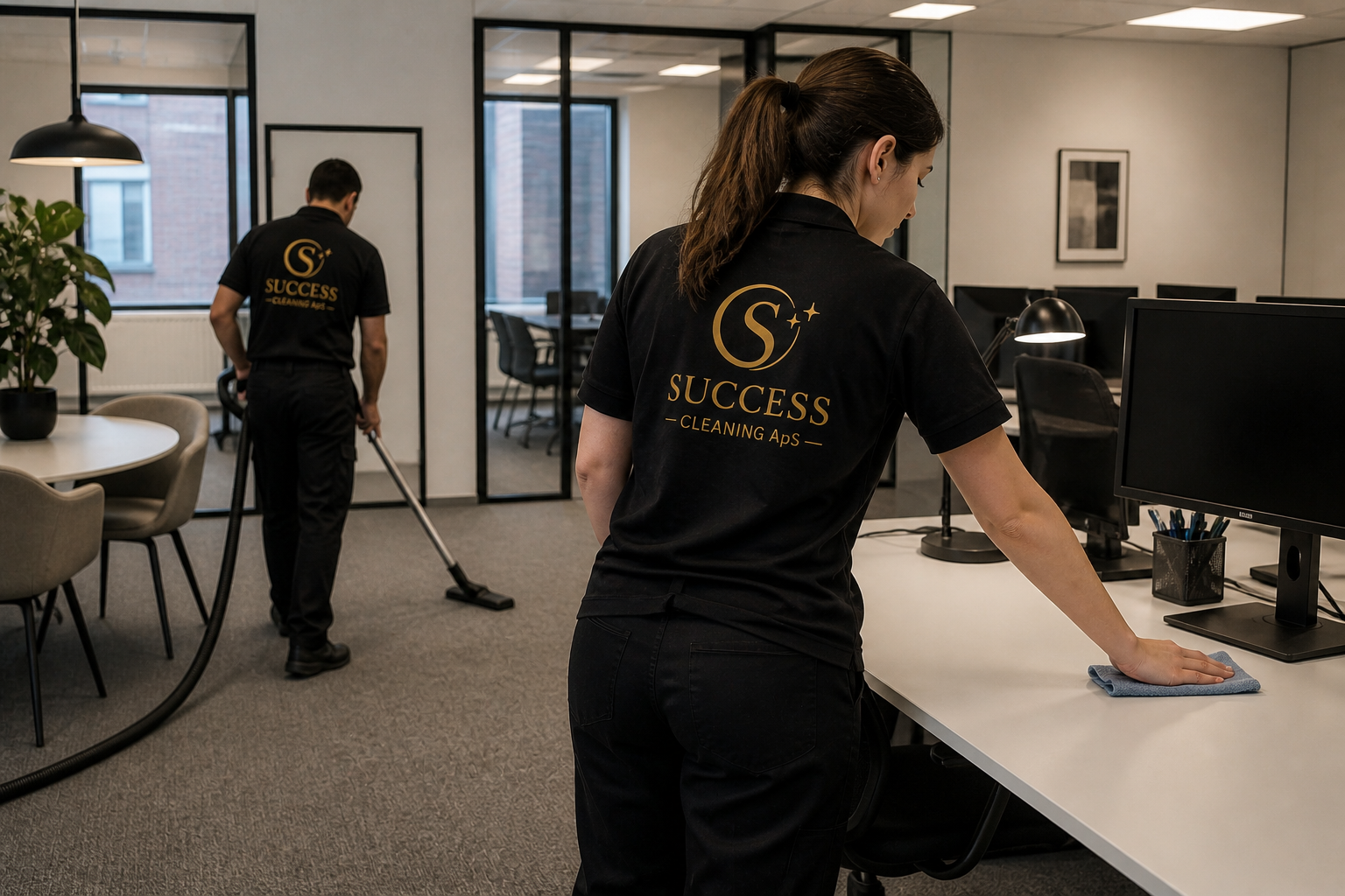 Succes Cleaning team i arbejde